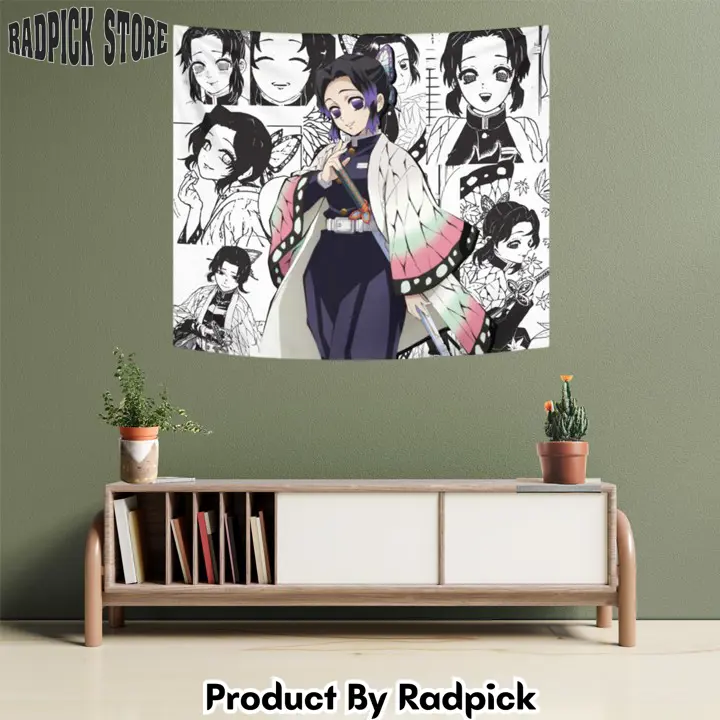 Shinobu kocho tapestry custom anime manga wall decor  rp5944953